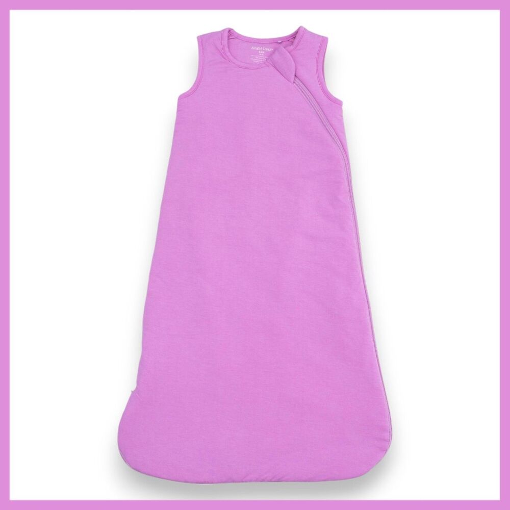 Angel Dear Solid Cyclamen (Pink) Bamboo Sleep Bag 0-6 Months 1.0 TOG NIB